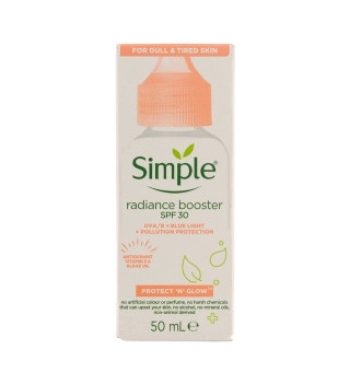 سرم روشن کننده و ضد آفتاب اس پی اف 30 سیمپل (spf30 simple)