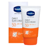 کرم ضدآفتاب بیرنگ وازلین، با +SPF50، مدل دیلی سان حجم 50 میل