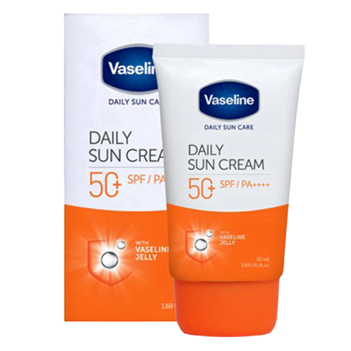 کرم ضدآفتاب بیرنگ وازلین، با +SPF50، مدل دیلی سان حجم 50 میل
