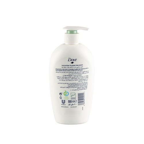 مایع دستشویی داو (Dove) سری NOURISHING حاوی رایحه خیار و چای سبز حجم ۲۵۰ میلی لیتر