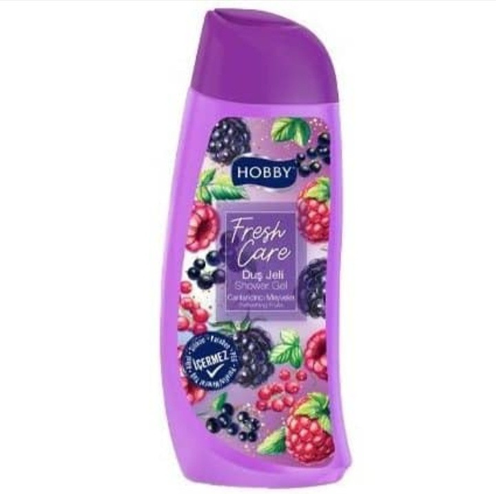 شامپو بدن هوبی (Hobby) سری Fresh Care حاوی عصاره تمشک و شاه توت 500 میل