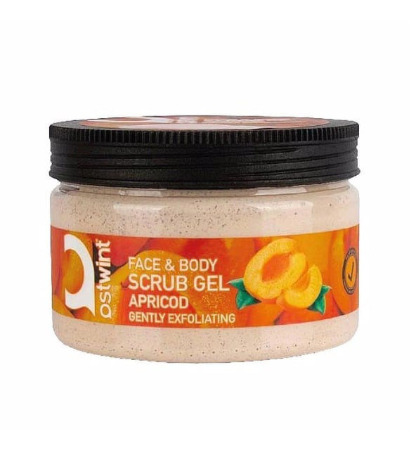 ژل اسکراب صورت و بدن استوینت Ostwint هلو حجم 300 میلی لیتر