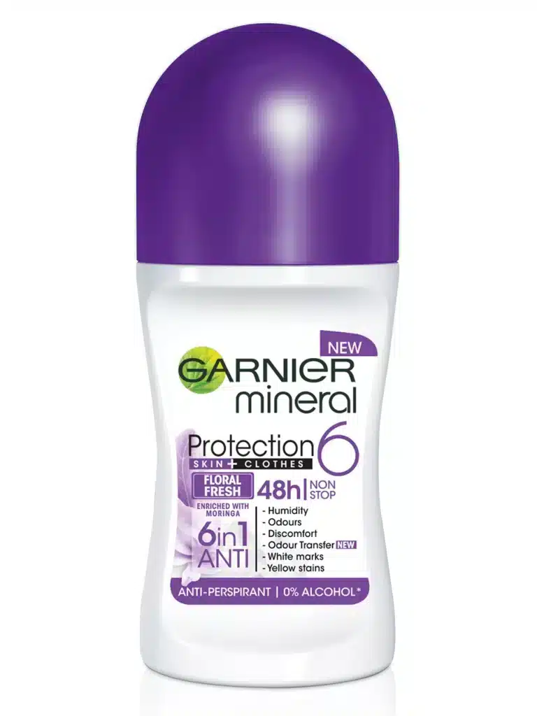 مام رولی ضد تعریق زنانه گارنیر Garnier مدل FLORAL FRESH حجم 50 میل
