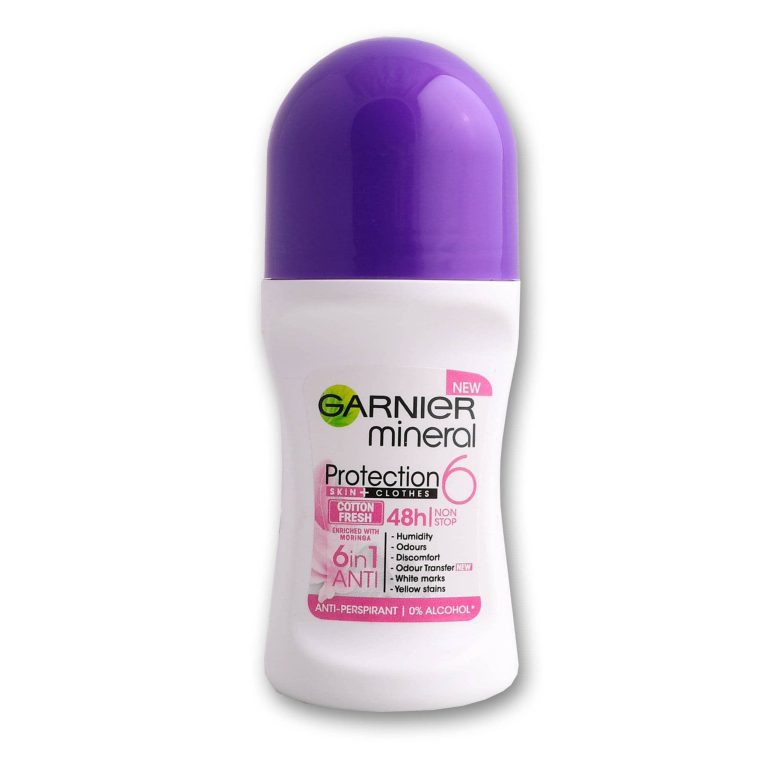 مام رولی ضد تعریق زنانه گارنیر Garnier مدل COTTON FRESH حجم 50 میل