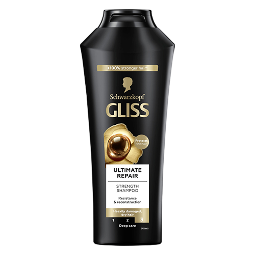 شامپو گلیس GLISS مناسب موهای خیلی آسیب دیده و خشک مدل Ultimate Repair گلیس 400 میل