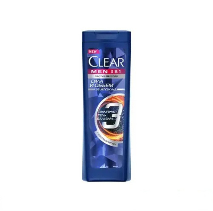 شامپو ضد شوره 1 در 3 تقویت کننده و حجم دهنده مردانه کلیر clear حجم 400 میل