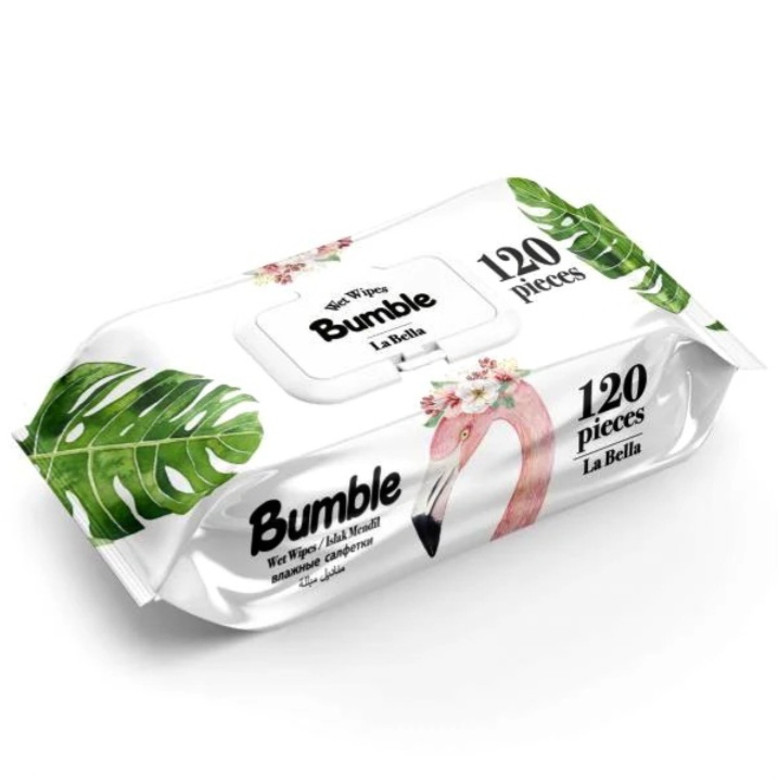 دستمال مرطوب بامبل Bumble مدل La Bella بسته 120 عددی