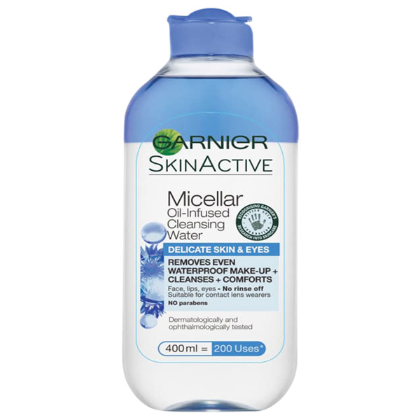 میسلار واتر دو فاز گارنیر آبی حاوی عصاره گل گندم حجم ۴۰۰ میل