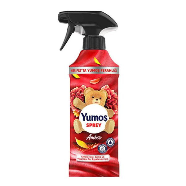 اسپری خوشبو کننده هوا یوموش قرمز با رایحه کهربا ۴۵۰ میل
