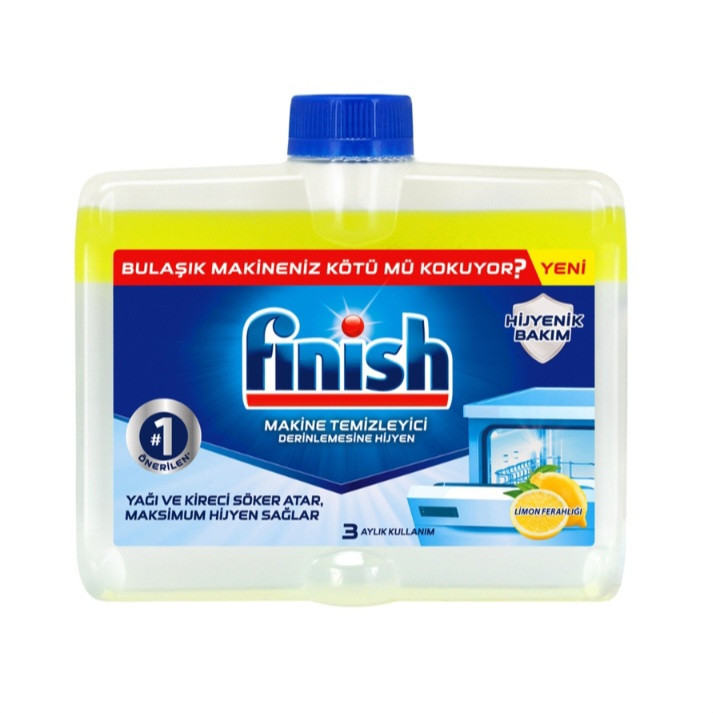 مایع جرم گیر ماشین ظرفشویی فینیش رایحه لیمویی حجم 250 میلی لیتر